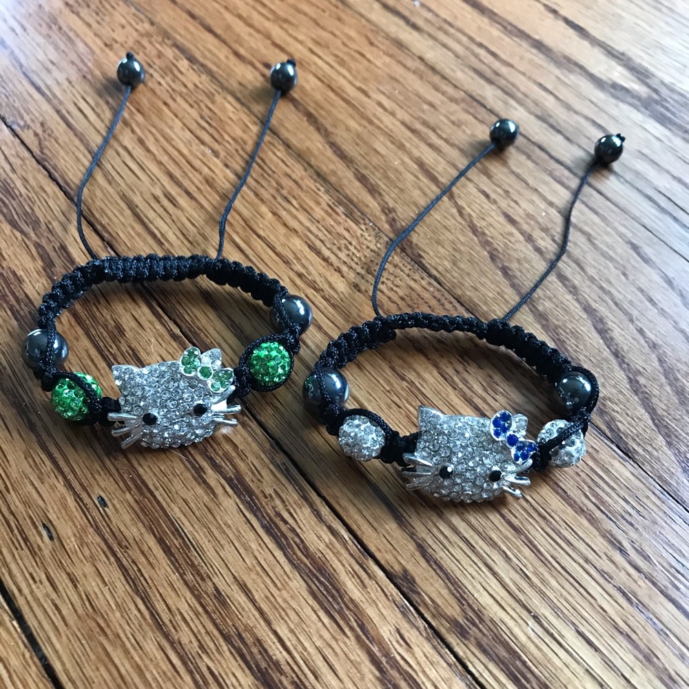 NWOT Hello Kitty  2 Piece  Adjustable Bracelets.